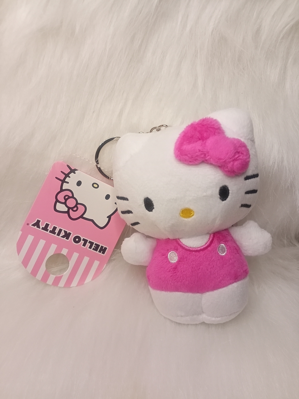 Sanrio Hello Kitty Pink Plush Keychain